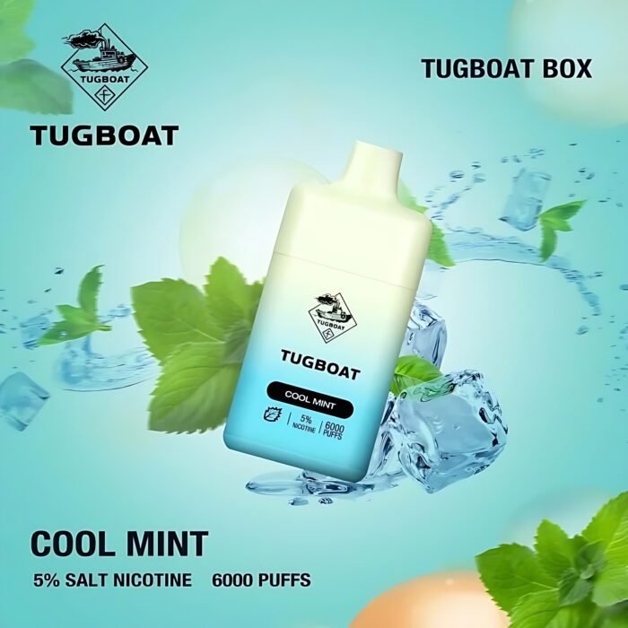 Tugboat Box 6000 Puffs Cool Mint