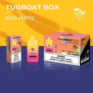 Tugboat Box 6000 Puffs  Pink Lemon