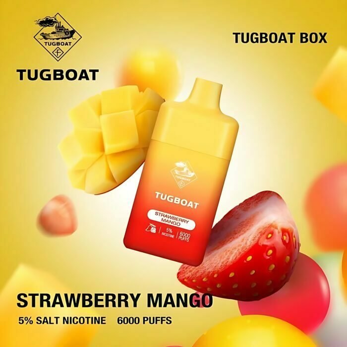 Tugboat Box 6000 Puffs Strawberry Mango