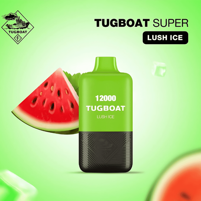 Tugboat Super Lush Ice 12000 Puffs Disposable Vape