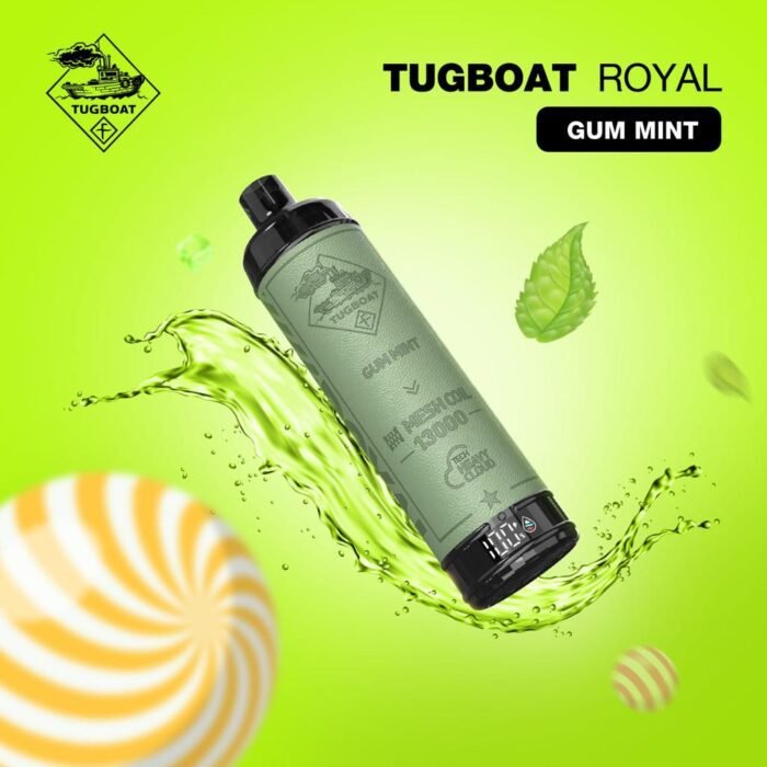 Tugboat Royal Gum Mint 13000 Puffs Disposable Vape