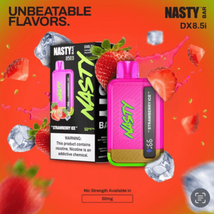 Nasty Bar 8500 Puffs Strawberry Ice Disposable Vape